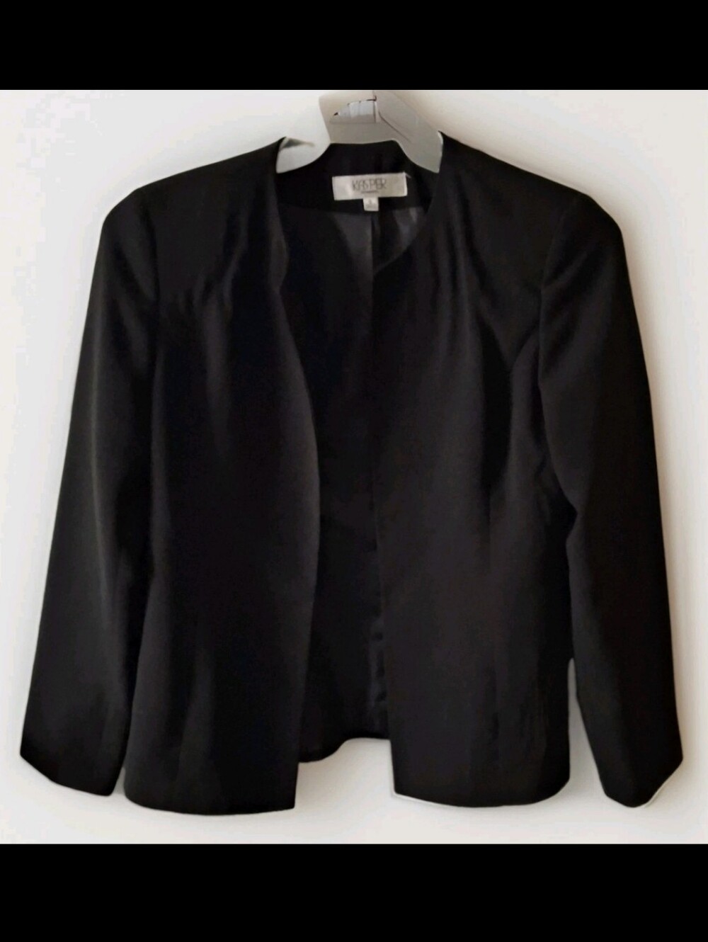Kasper - Women's Open Front Black Dress Casual Blazer Jacket. Size 6